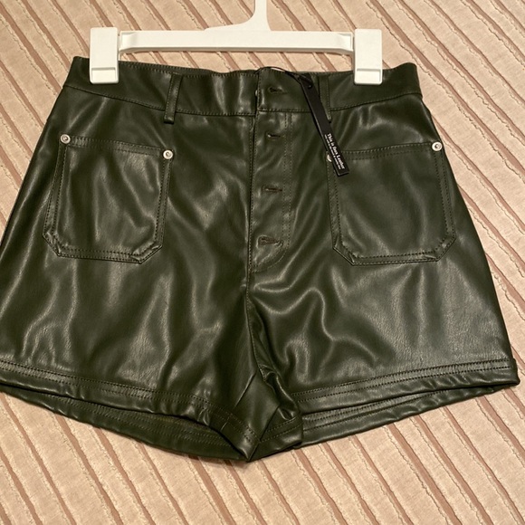 Faux Leather Shorts - Picture 2 of 3